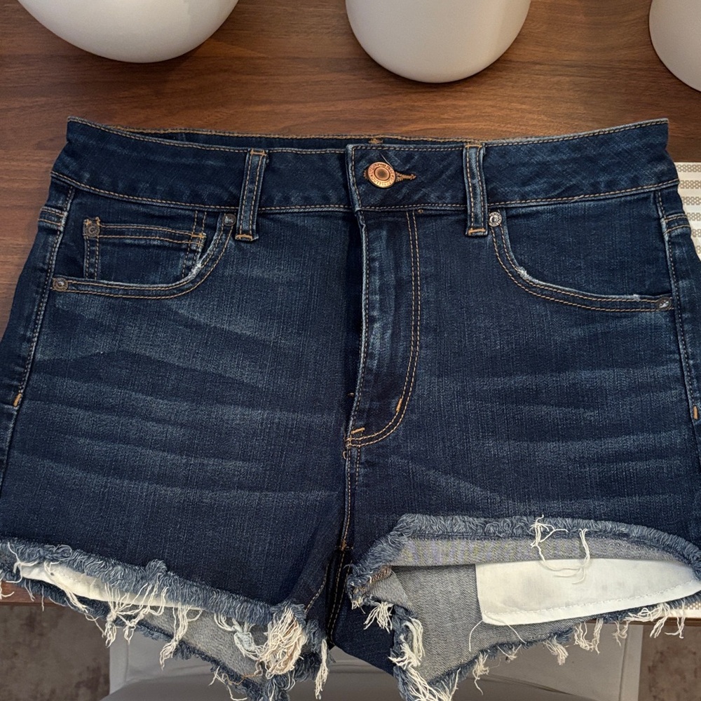 American Eagle Dark Blue Jean Shorts